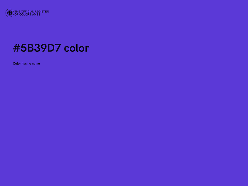 #5B39D7 color image