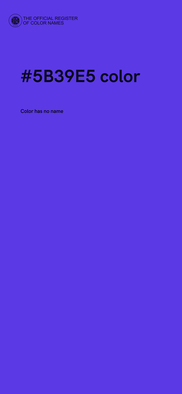 #5B39E5 color image