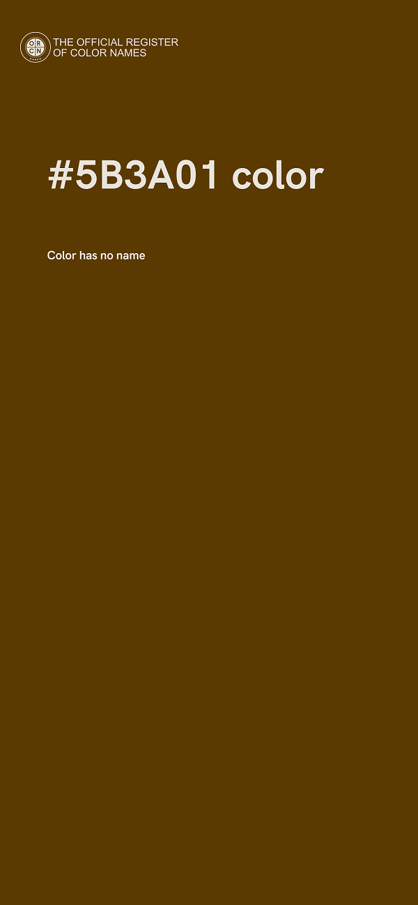 #5B3A01 color image