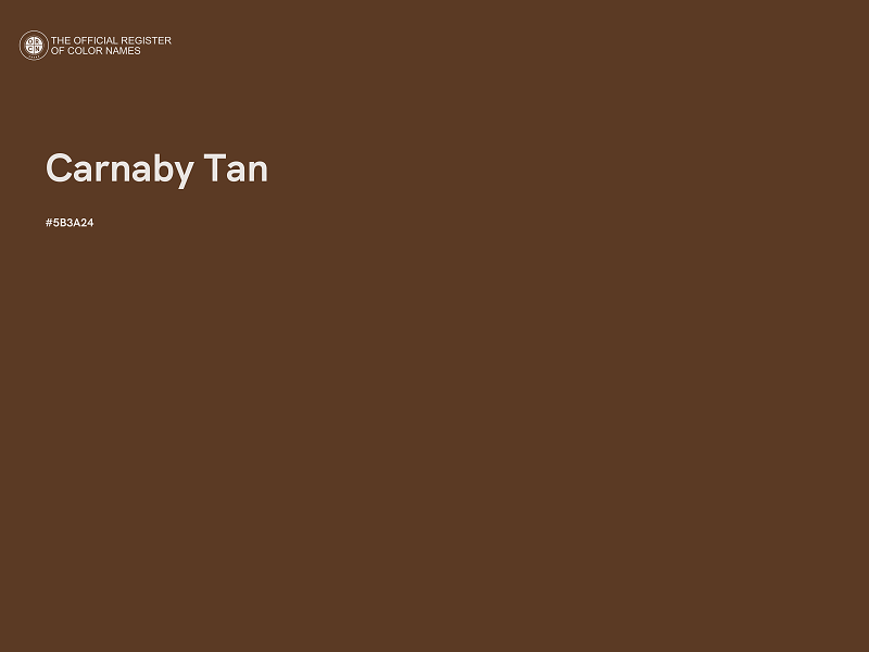 #5B3A24 - Carnaby Tan color image