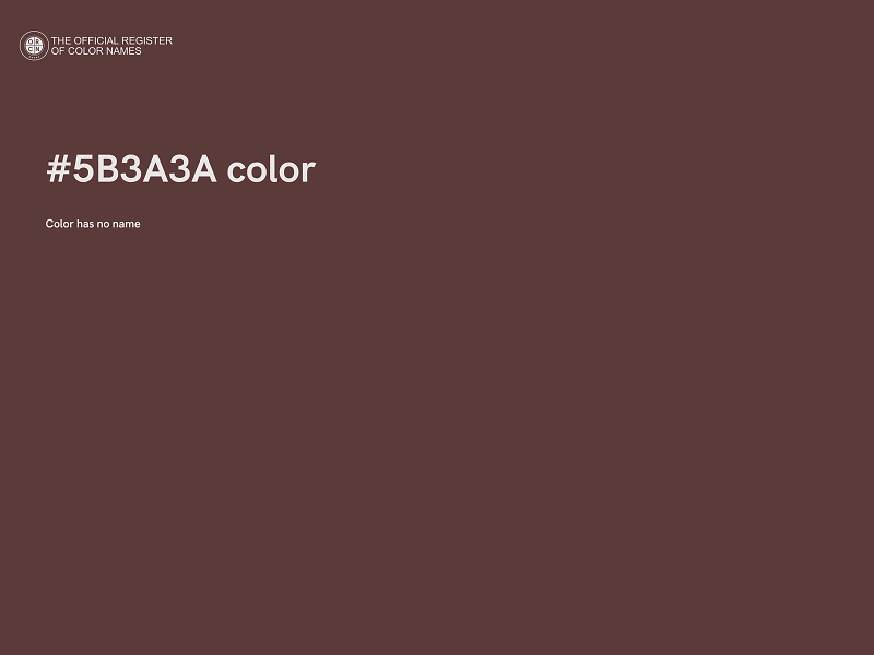 #5B3A3A color image