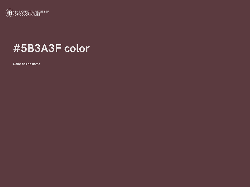 #5B3A3F color image