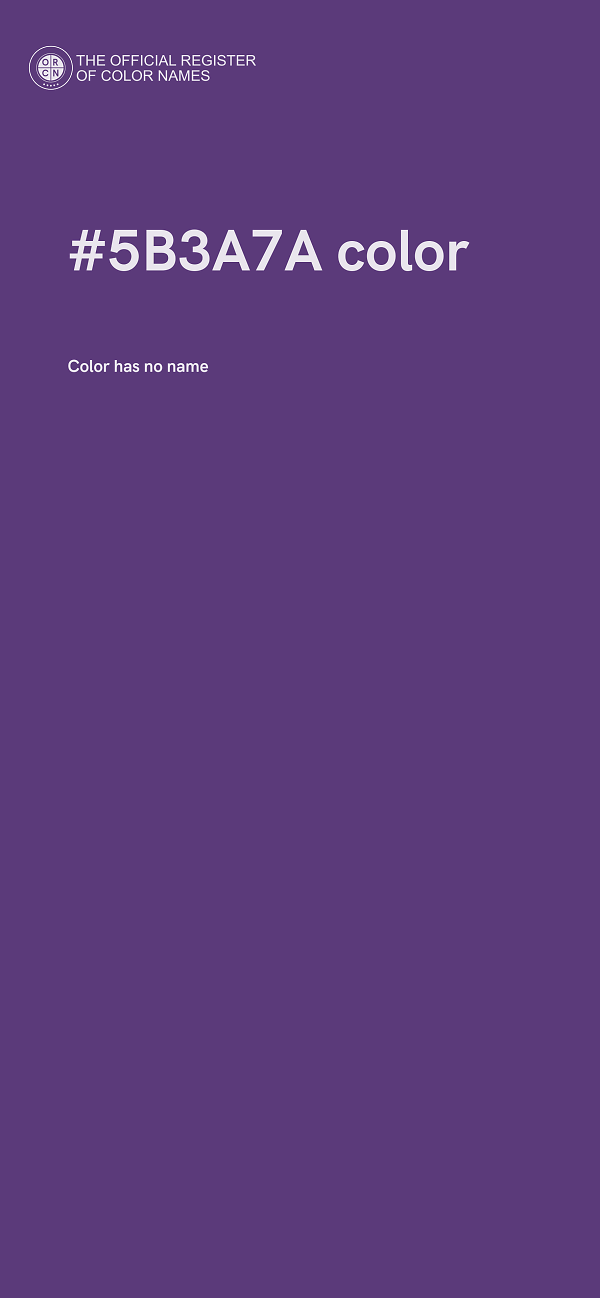 #5B3A7A color image