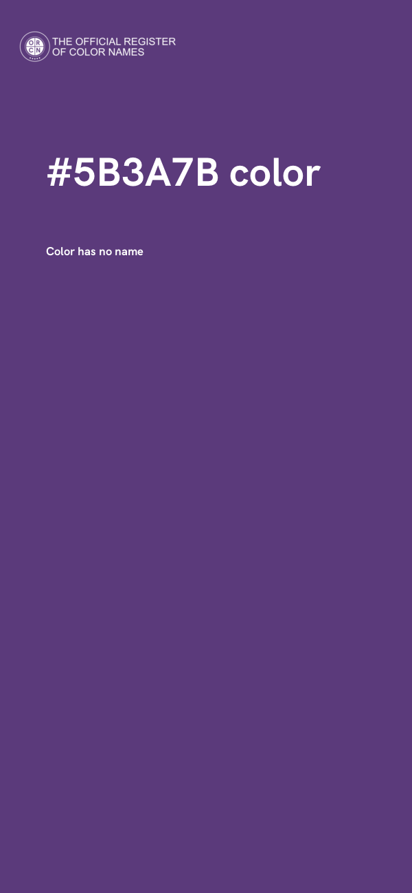#5B3A7B color image