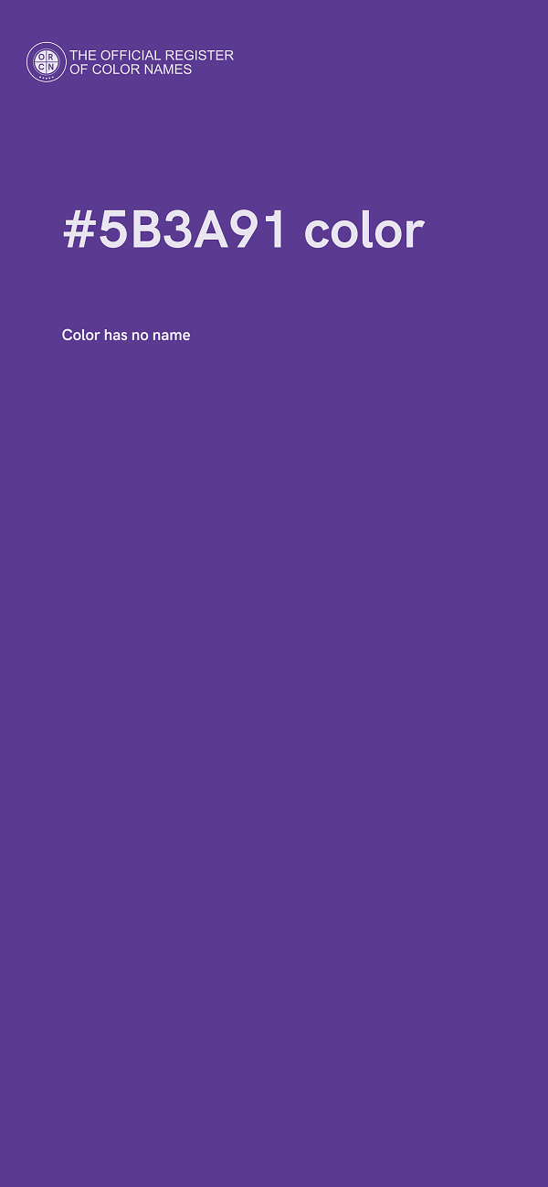 #5B3A91 color image