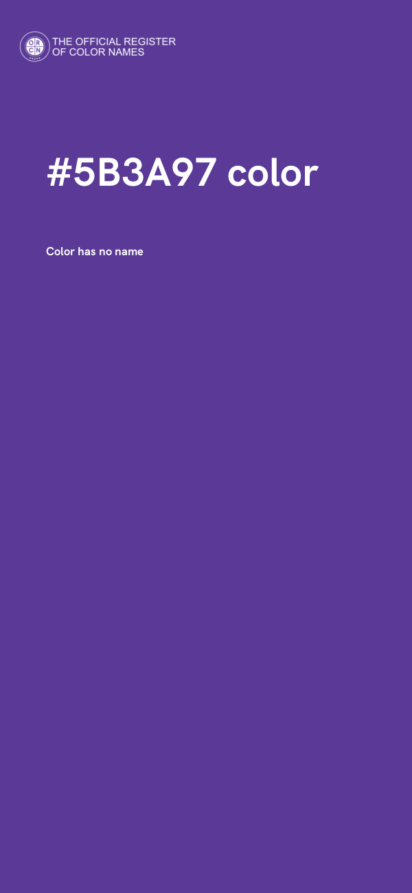 #5B3A97 color image