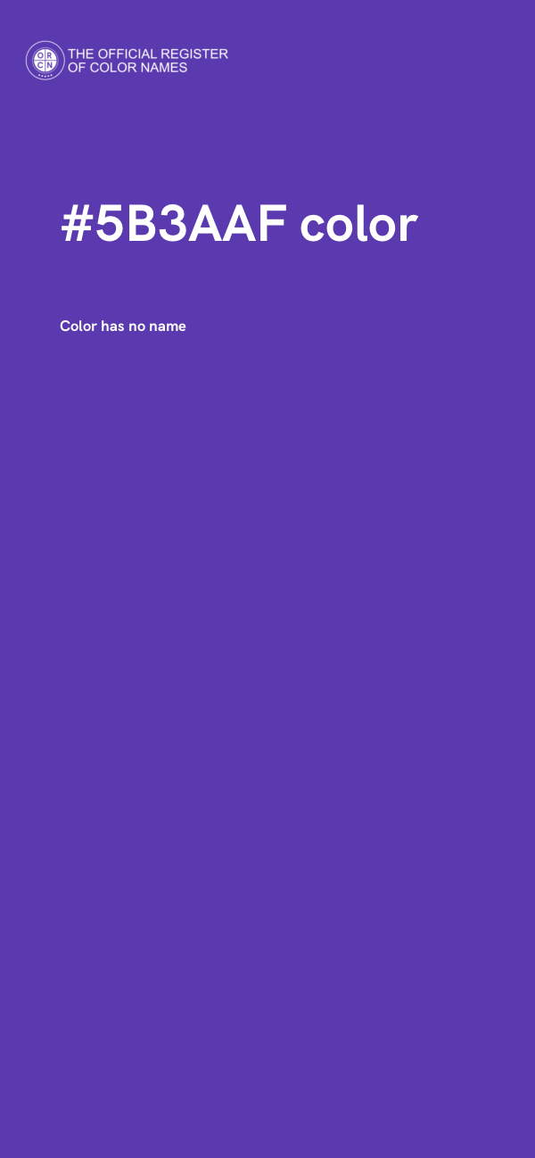 #5B3AAF color image