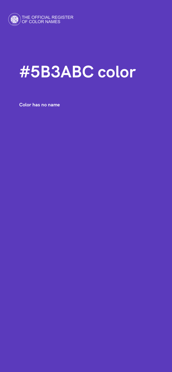 #5B3ABC color image