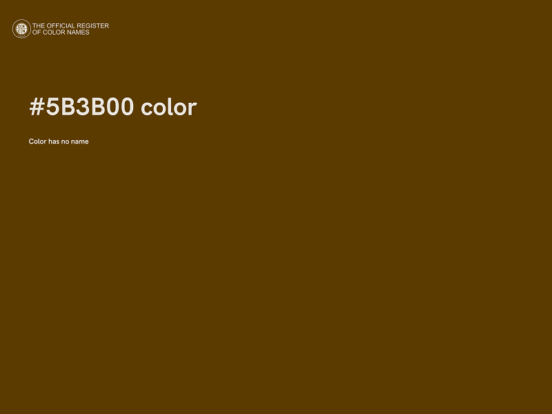 #5B3B00 color image