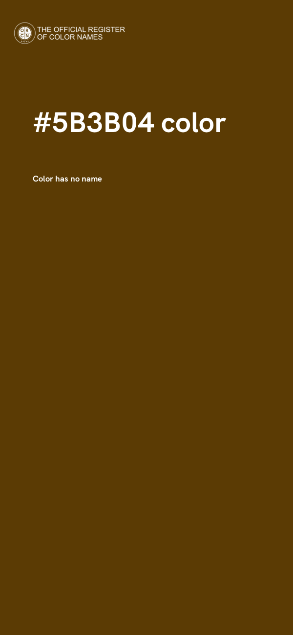 #5B3B04 color image
