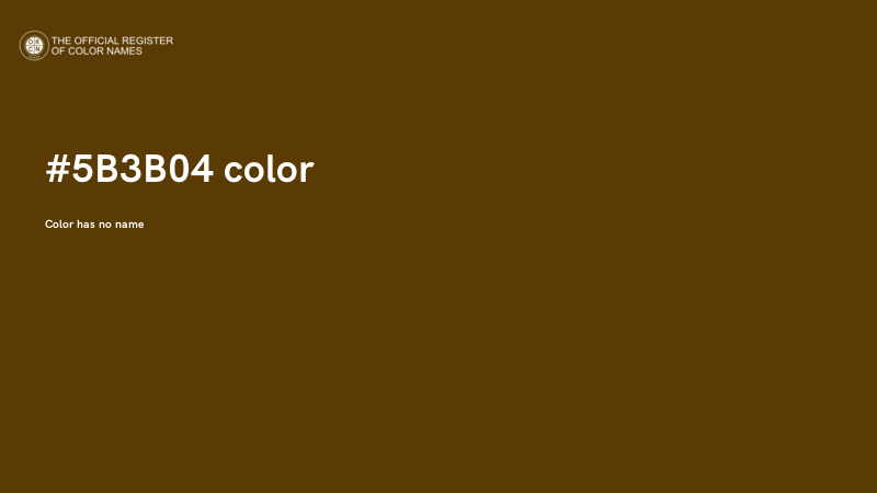 #5B3B04 color image
