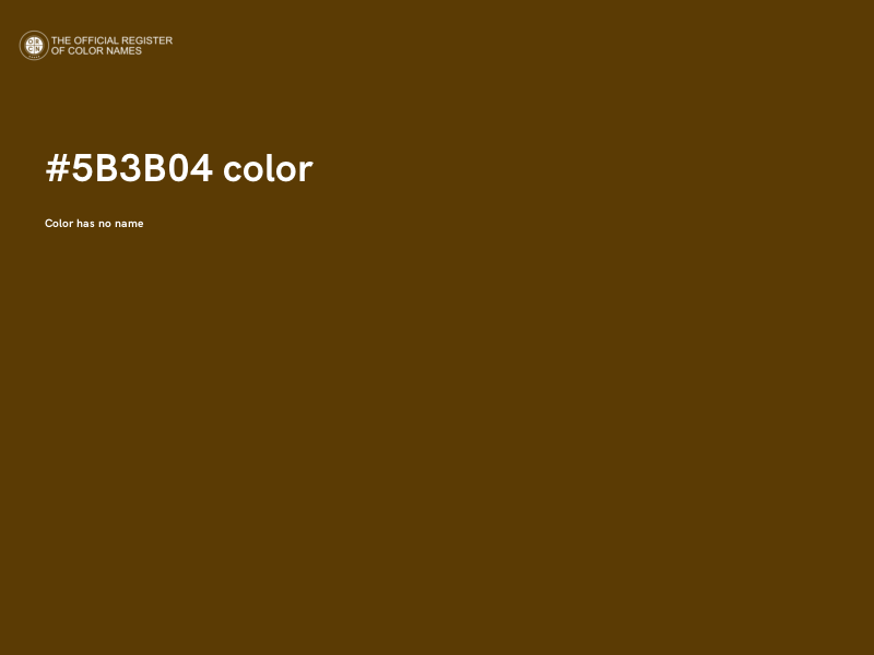 #5B3B04 color image