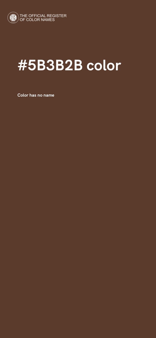 #5B3B2B color image