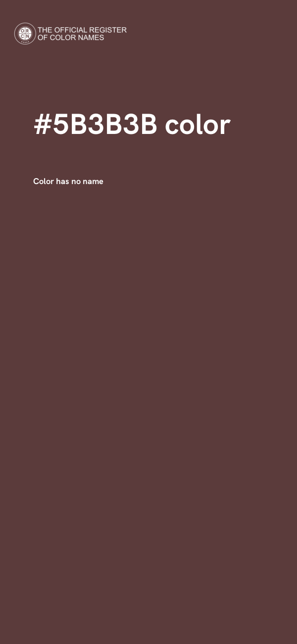#5B3B3B color image