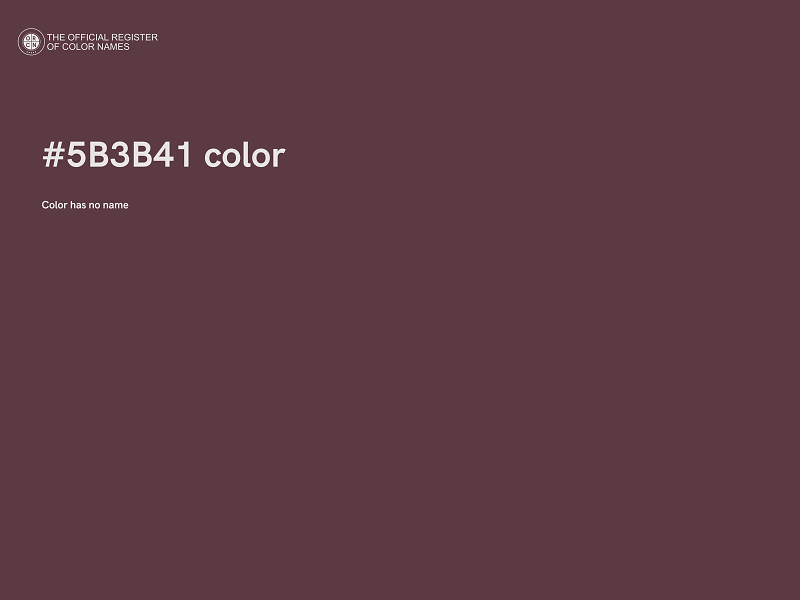 #5B3B41 color image