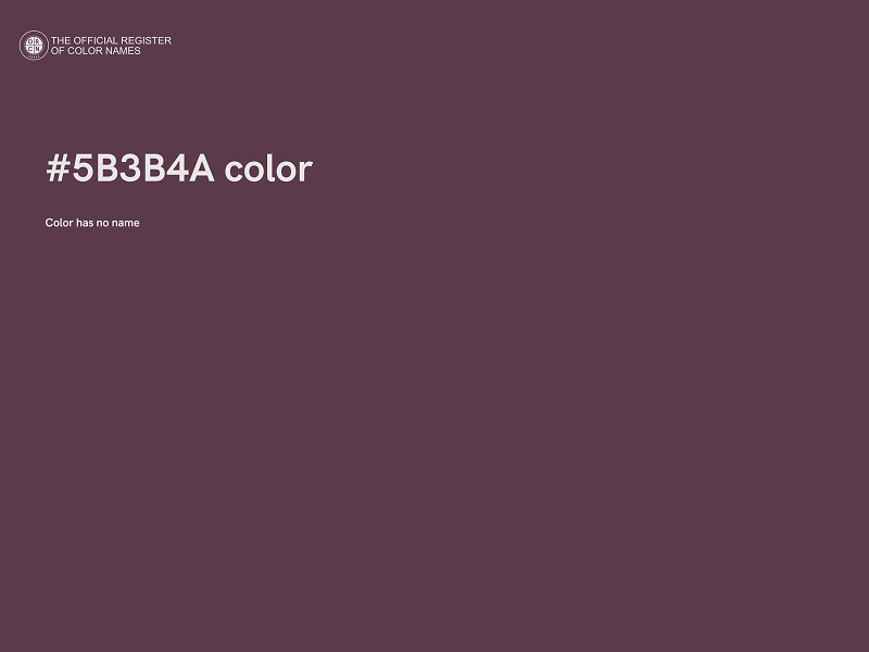 #5B3B4A color image