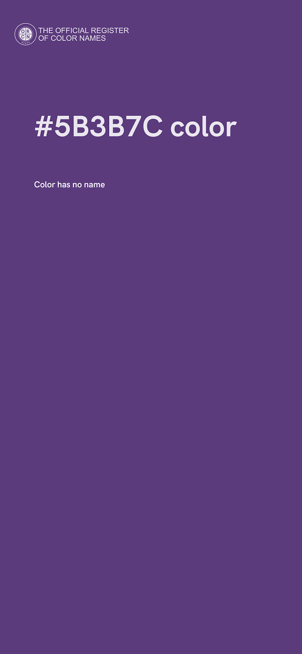 #5B3B7C color image
