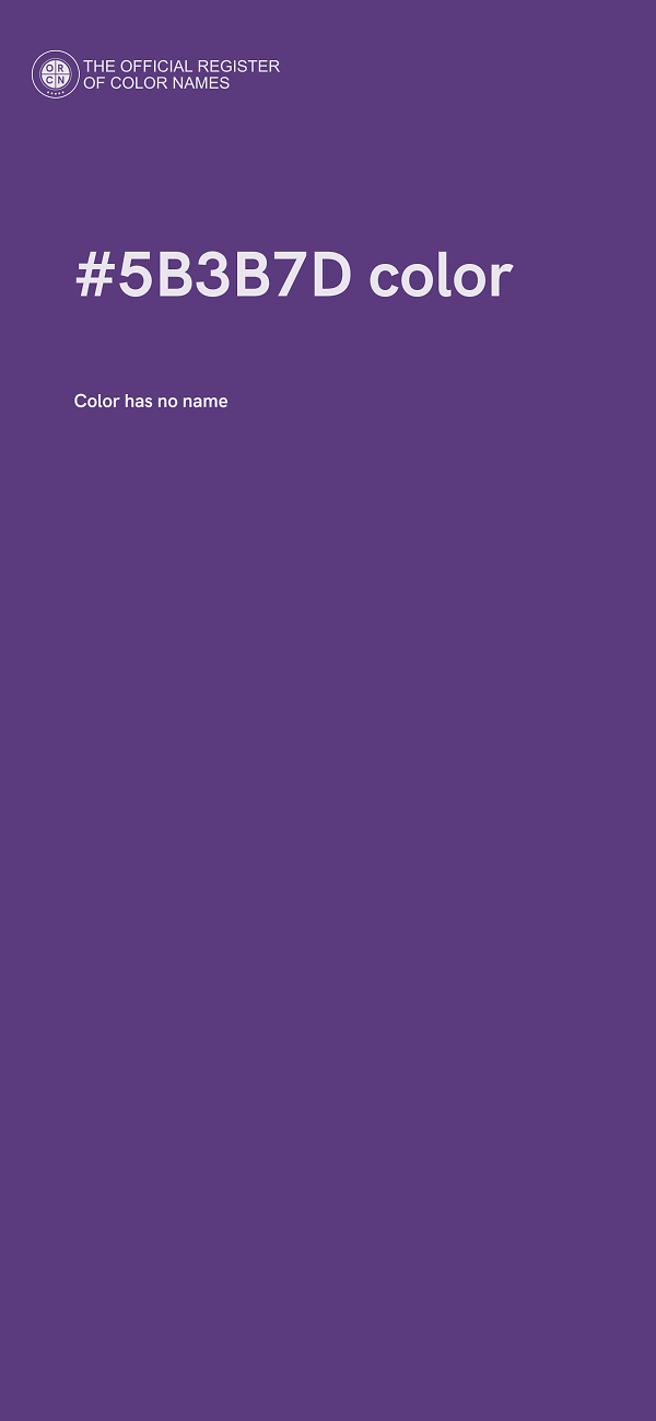 #5B3B7D color image