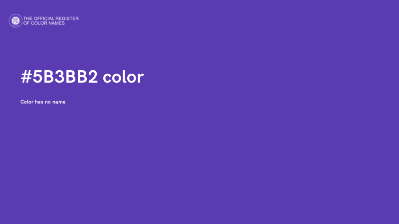 #5B3BB2 color image