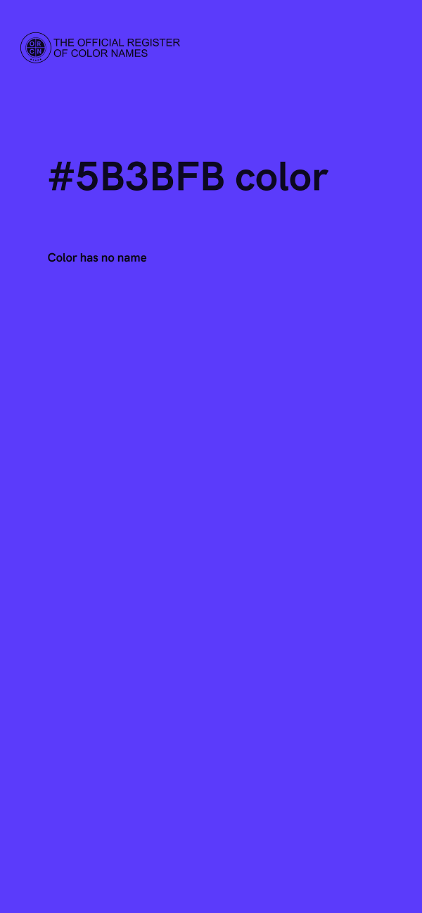 #5B3BFB color image
