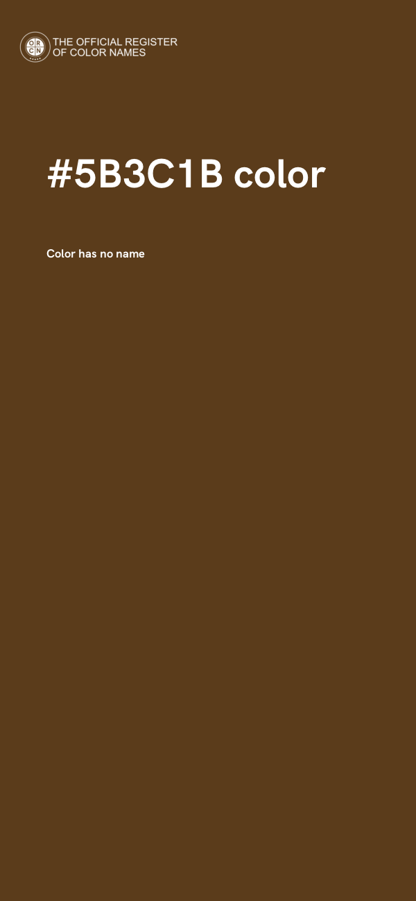 #5B3C1B color image