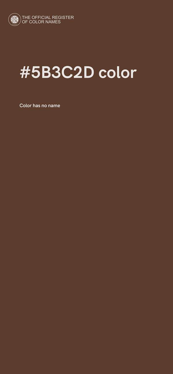 #5B3C2D color image