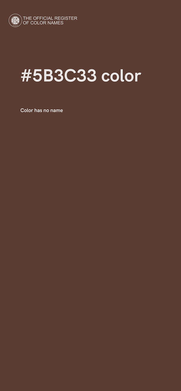 #5B3C33 color image