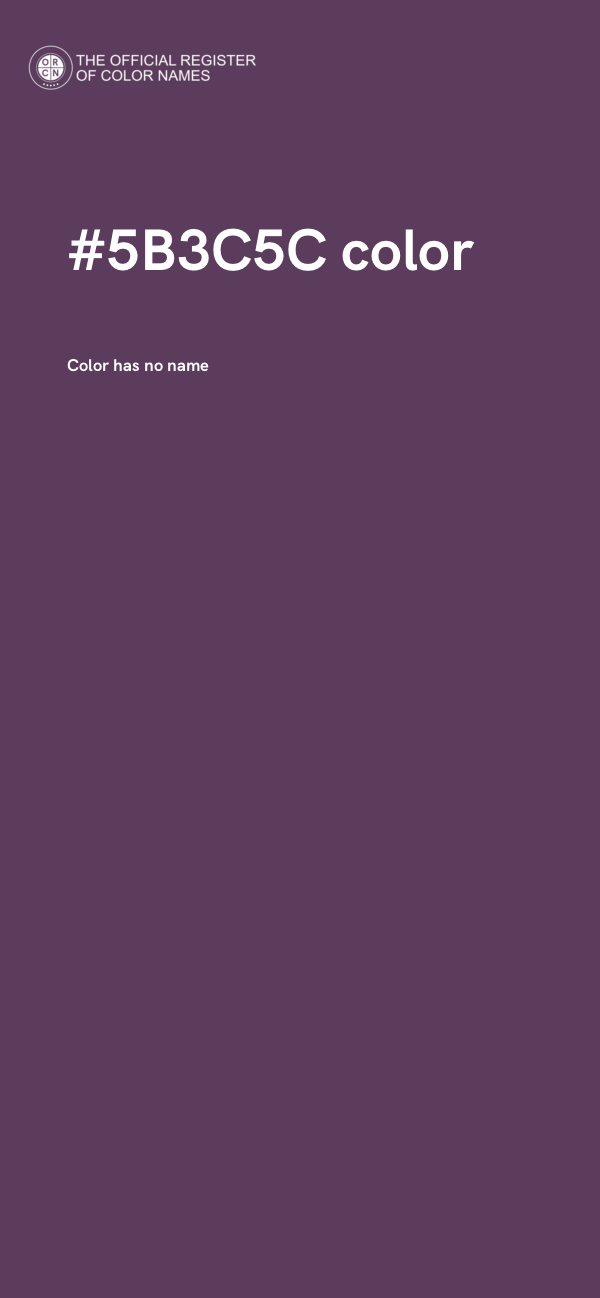 #5B3C5C color image