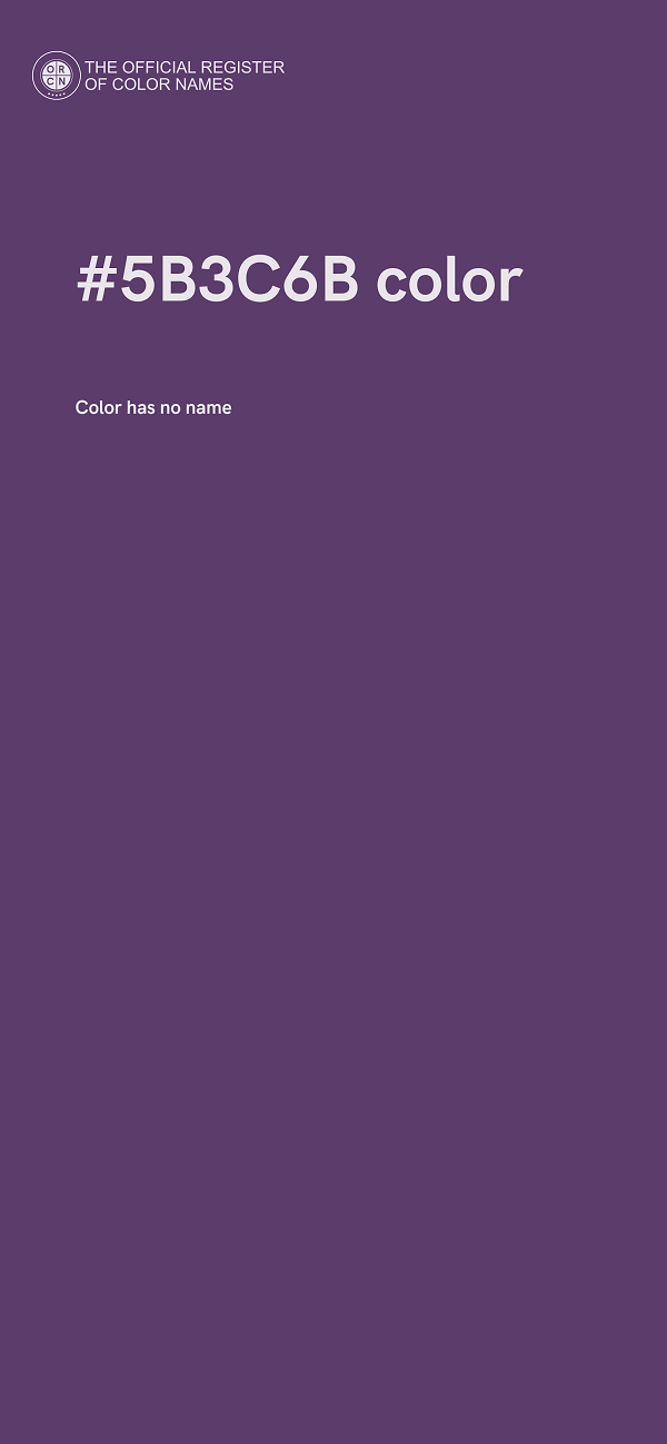 #5B3C6B color image