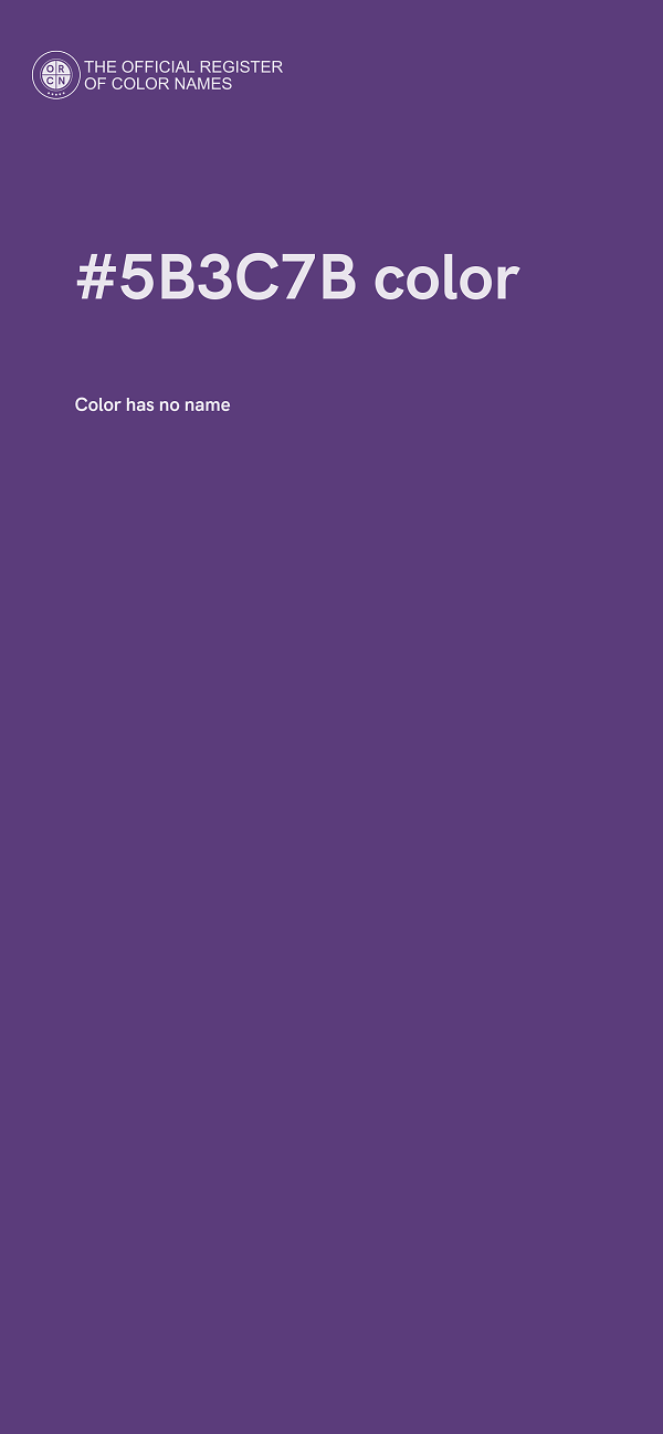 #5B3C7B color image