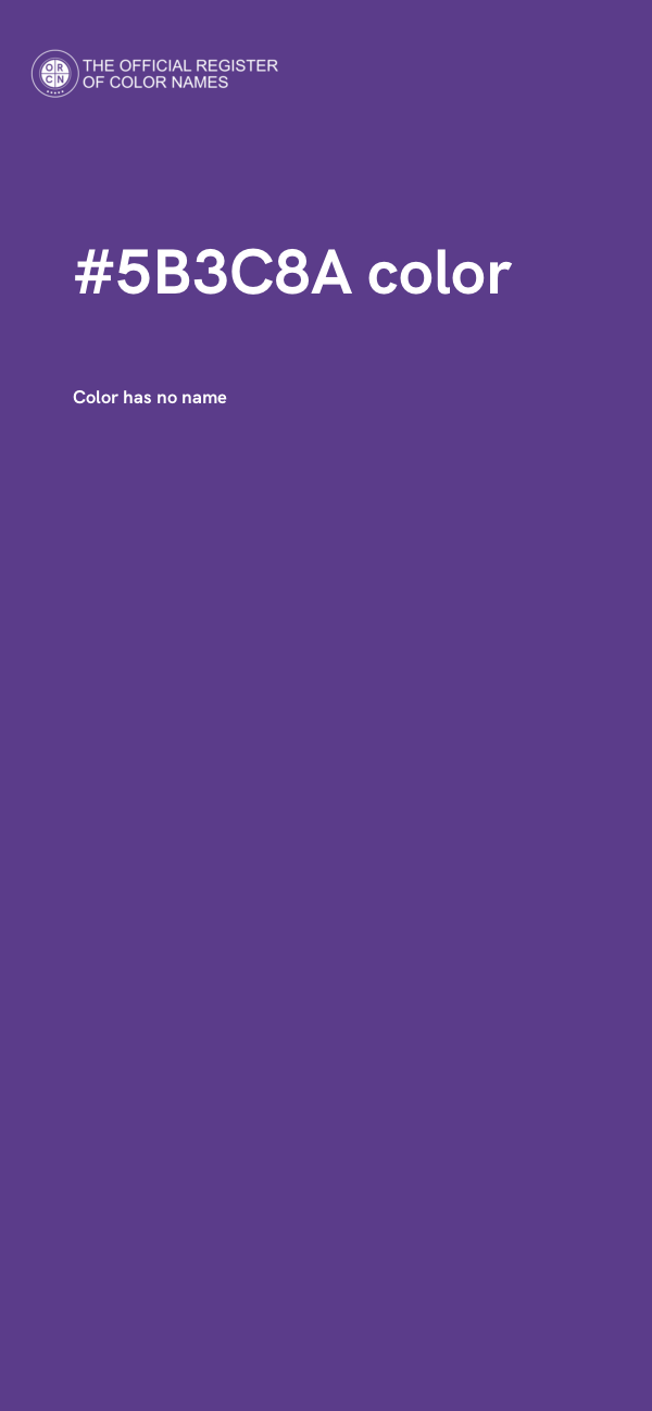 #5B3C8A color image