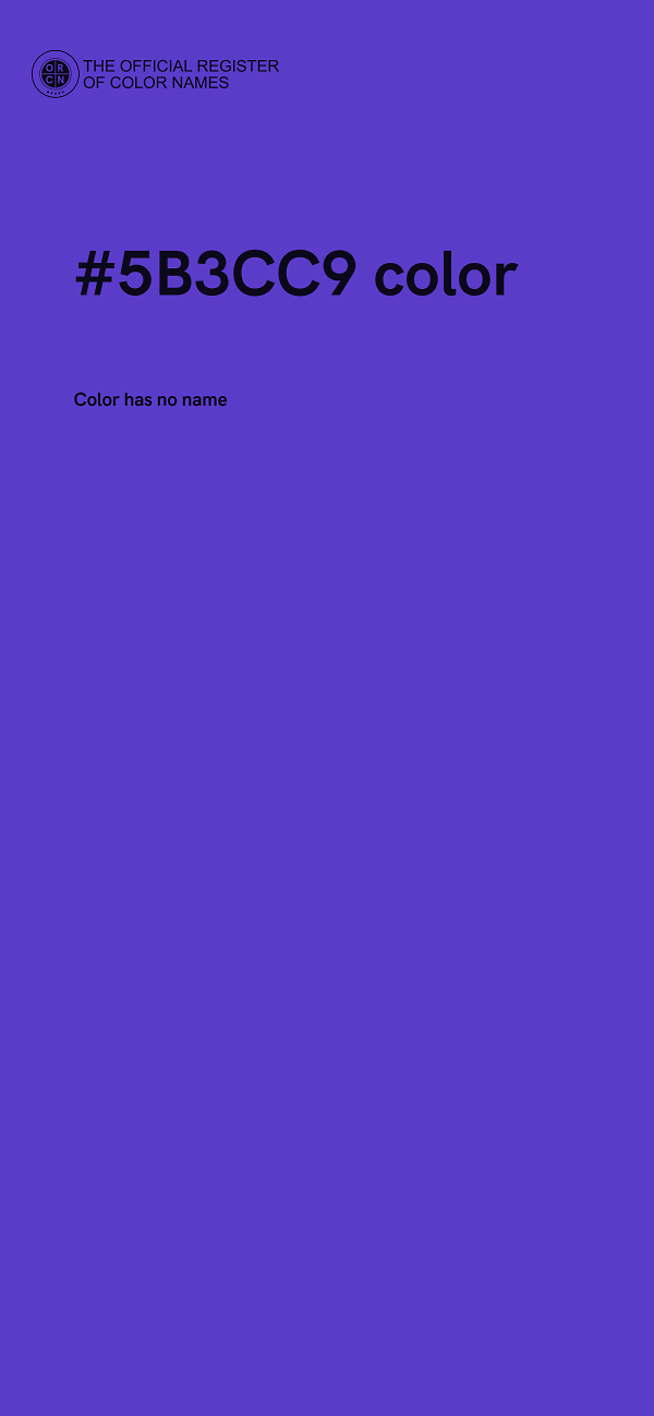 #5B3CC9 color image
