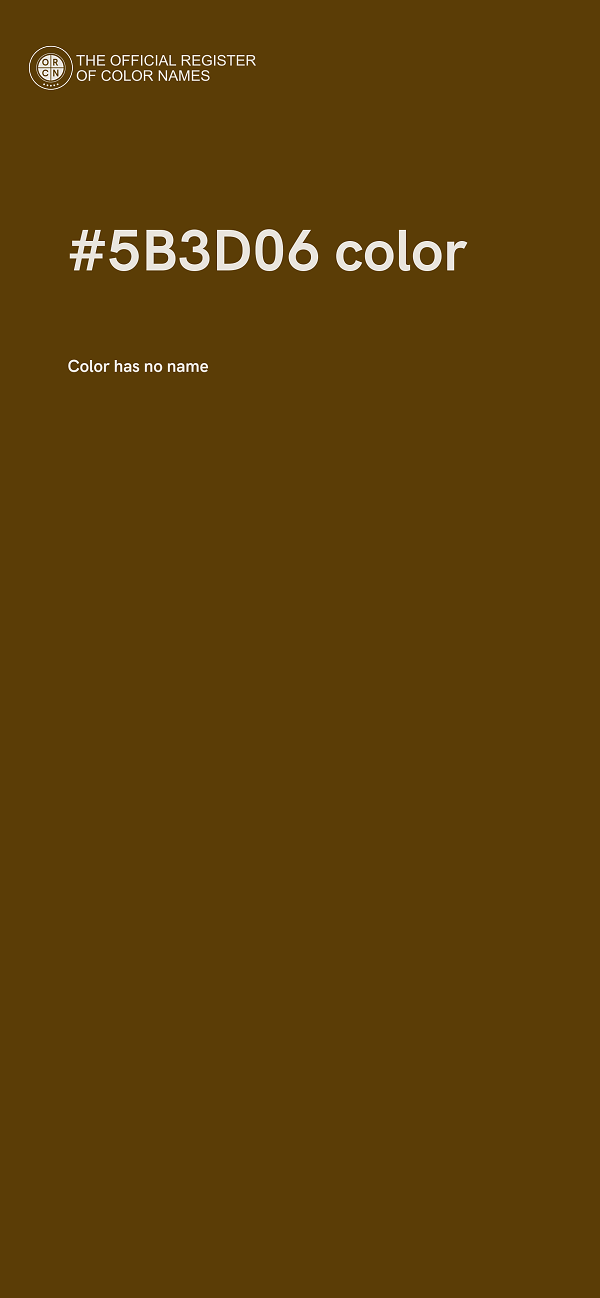 #5B3D06 color image