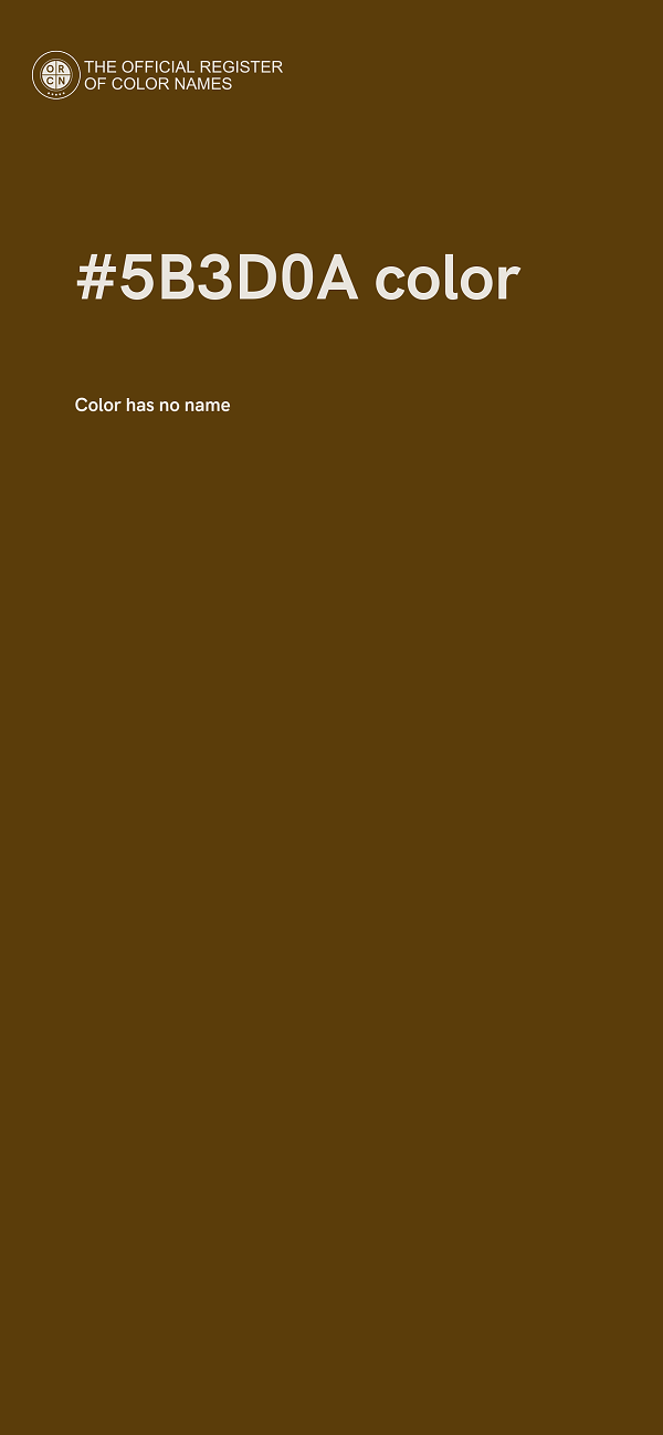 #5B3D0A color image
