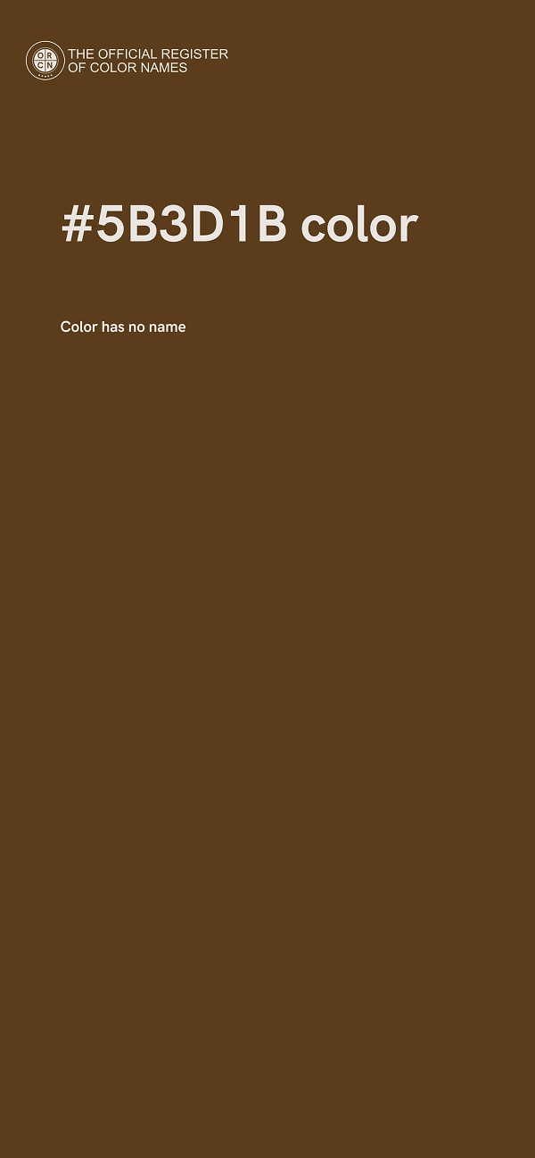 #5B3D1B color image