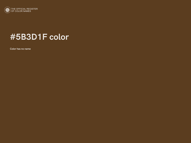 #5B3D1F color image