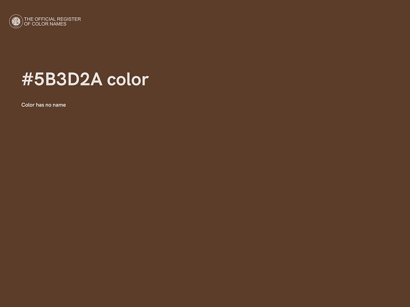 #5B3D2A color image