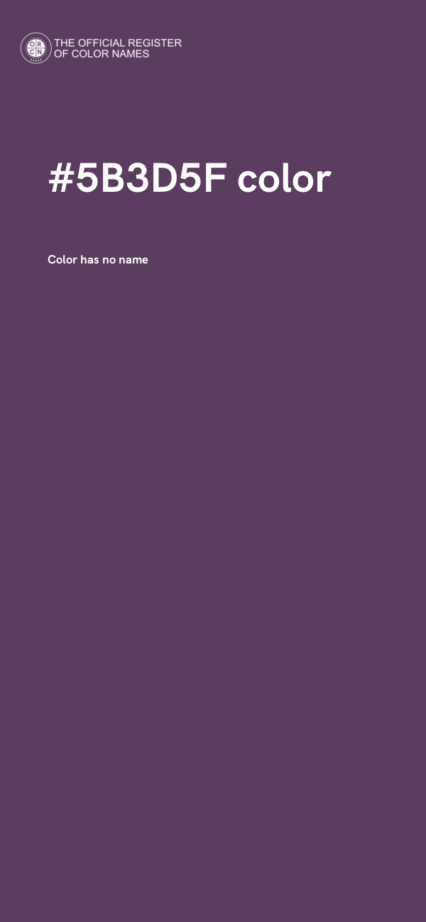 #5B3D5F color image