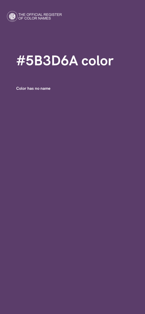 #5B3D6A color image