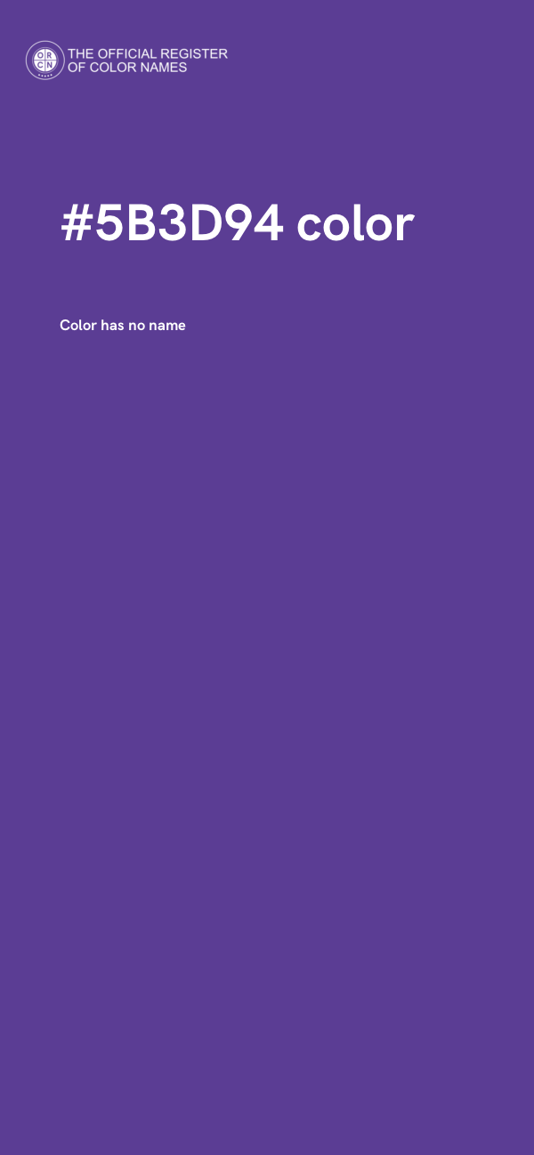 #5B3D94 color image