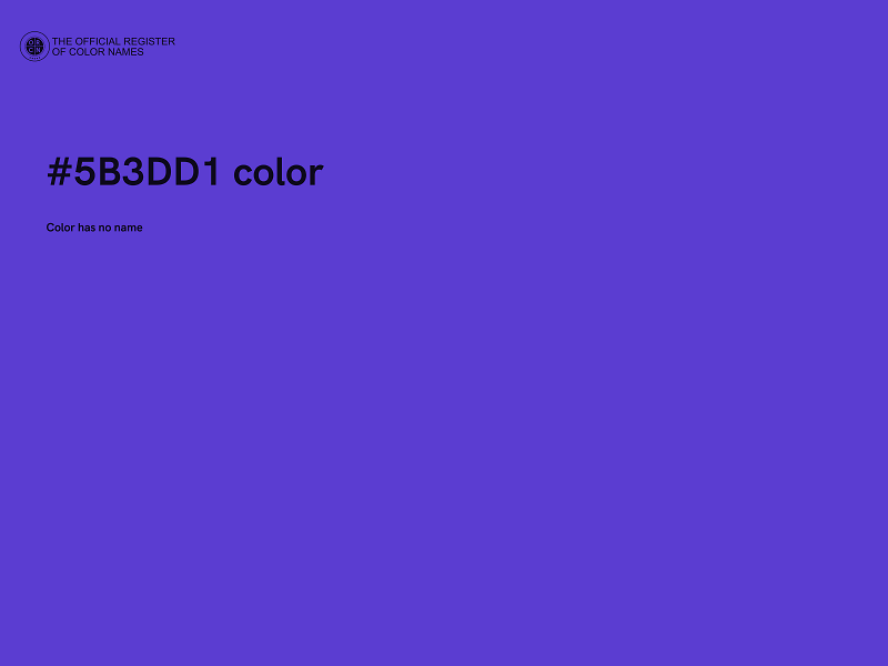 #5B3DD1 color image