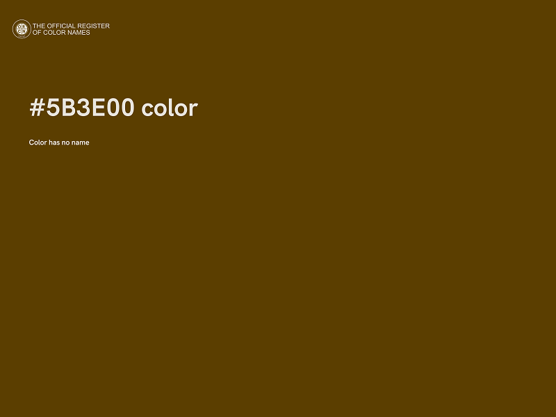 #5B3E00 color image