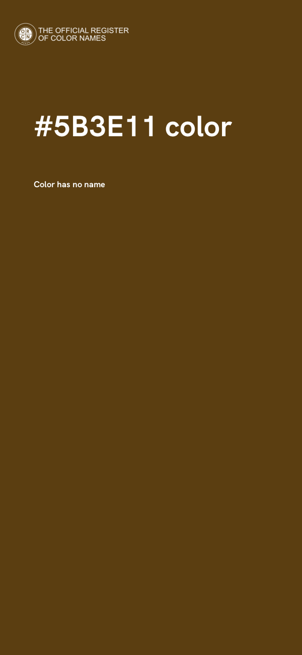 #5B3E11 color image