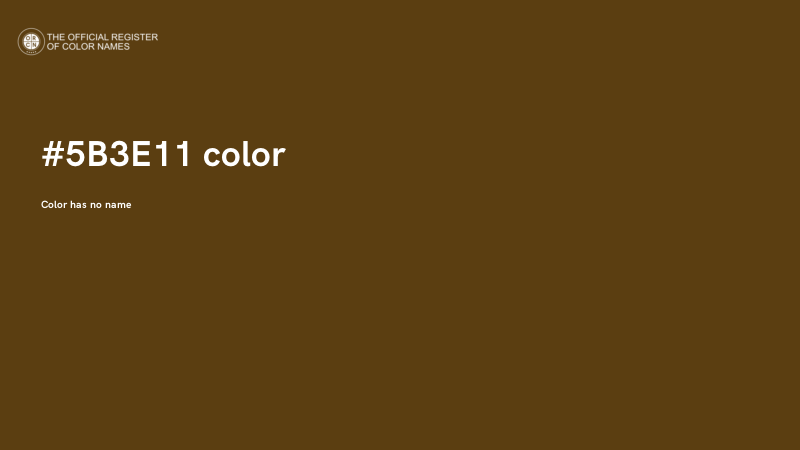 #5B3E11 color image