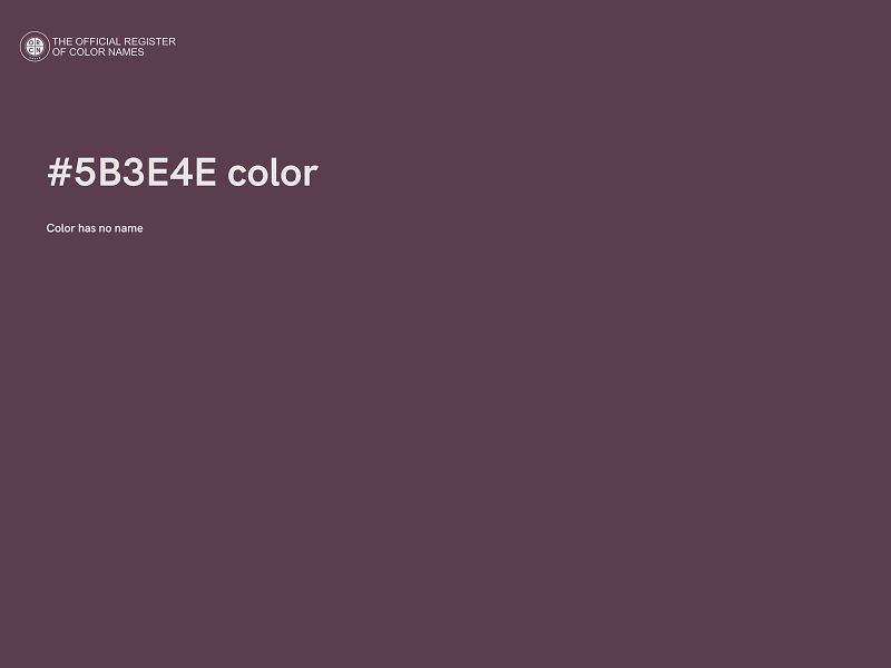 #5B3E4E color image