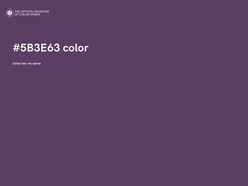 #5B3E63 color image