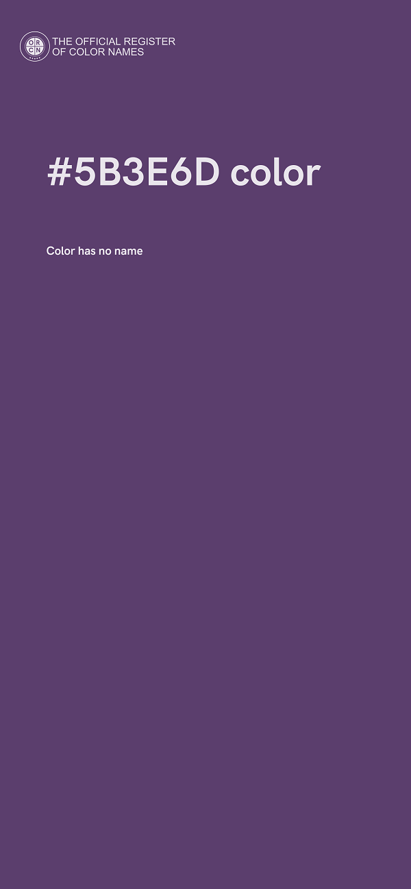 #5B3E6D color image
