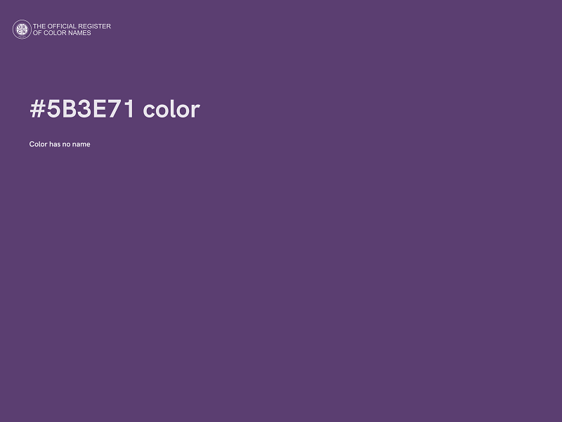 #5B3E71 color image