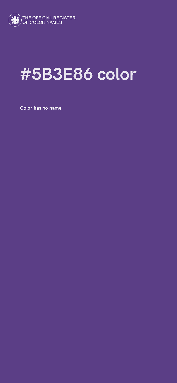 #5B3E86 color image