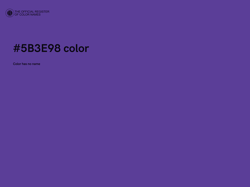 #5B3E98 color image